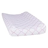 Trend Lab Orchid Bloom Quatrefoil Changing Pad Cover, Purple by Trend Lab [並行輸入品]
