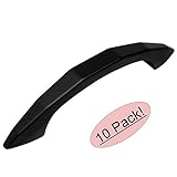 Cosmas 4563 FBフラットブラックモダンキャビネットハードウェアハンドルプル – 3 "インチ( 76 mm )穴中心 – 10パック