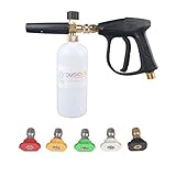 DUSICHIN DUS-008 3000 PSI High Pressure Washer Gun, M22 Thread, Snow Foam Lance, Snow Foam Cannon, 5