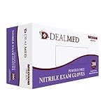 Disposable Nitrile Exam Powder Free Gloves 200 Count Size Medium [並行輸入品]