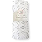 スワドルデザインズ SwaddleDesigns マーキゼット 軽量 ガーゼ おくるみ - モッドサークルオンホワイト ブランケット SD-405 敷布団 掛布団 日よけ 出産祝い 春夏秋 エイデンア