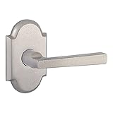 Baldwin PVTAPRAR492 Reserve Privacy Taper with Rustic Arch Rose, White Bronze Finish by Baldwin
