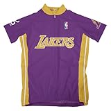 NBA Los Angeles Lakers Women 's Short Sleeve Away Cycling Jersey L