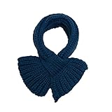 キッズマフラー ネックウォーマー 女の子 男の子 秋冬 防寒 防風 アウター (ネービー)