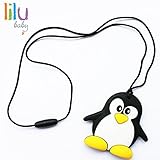 Food Grade Silicone Safe Eco Baby Penguin Teether - Non-toxic, BPA, PVC, Phthalate, Lead and Latex f