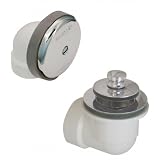 Watco製造1.5インチスケジュール40 PVC配管プッシュプルBath Waste半分キット 601-PP-PVC-PN 1
