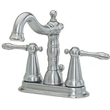 Homewerks Worldwide 116882ヴィンテージ2-lever洗面所蛇口、つや消しニッケル 1 623886NL 1