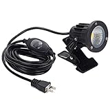 Kiven LEDクリップライト 昼光色 スイッチ付き 梅雨対策 防雨型 LED クリップライト 5W (40W相当) LED クリップライト 防水 コート3m LEDライト 電気スタンド デスクスタ