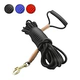 ＜動物病院の院長が監修＞ ロングリード 10m 【 30日間交換無料・返品保証 】大型犬 中型犬 犬 ブラック 【 絡まりにくい 長い リード 犬用散歩 丈夫で耐久性のある犬 】犬猫工房