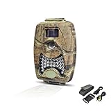 Pyle PHTCM38 Water Resistant Wild Game Trail Scouting Camera with Infrared Night Vision, Record Vide