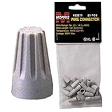 Morris 23271 Screw-On Connector Number-22 Thru 14 AWG Wire Range, Gray, 25-Pack [並行輸入品]
