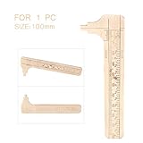 Mallofusa 100mm ミニ メタル ダブル スケール スライディング ゲージ バーニヤ キャリパー ルーラー 測定ツール