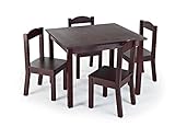 Tot Tutors TC824 Modern Classics Table and 4 Chair Set, Espresso [並行輸入品]