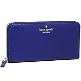 (ケイトスペード)Kate Spade ラウンドファスナー長財布(長札)/レザー/レディース[アウトレット][並行輸入品] (ブルー)