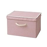山善(YAMAZEN) 収納ボックス おしゃれ フタ付き ピンク YTCR-1PF(PI)
