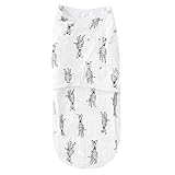 エイデンアンドアネイ おくるみ イージースワドル easy swaddle シングル （サイズ：L、カラー：zebra） aden+anais [並行輸入品]