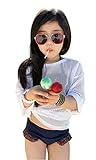 HIMOE水着 女の子 ベビー チェック柄 ４点セット キッズ水着 スクール水着 スイムウエア 撮影服 紫外線対策 UVカット コスチューム (160)