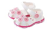 LAZA 可愛い ベビー 女の子 サンダル つま先 保護 お花 おしゃれ きれいめ 子供 各サイズ 夏 水泳 海 女児　 (内寸11.5cm)