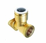 ジョン・ゲストSpeedfit wbi2024 1 / 2インチby 1 / 2npt真鍮メスドロップ耳エルボ