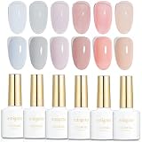 カラージェル emigoro ジェルネイル 6色セット セルフネイル 初心者用 シアーカラージェルネイル 10ml/本 UV・LED対応
