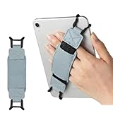 タブレットハンド タブレットストラップ ゴムバンド 片手持ちリング 6～8インチ対応 iPad Mini 7/6/5/4/3/2/1、Kindle Paperwhite 2024/2021/2018、Fire HD 8 等に適用 5色 (ブルー)