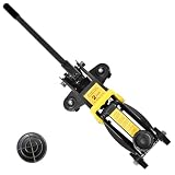 サンパーシー 油圧式 ガレージジャッキ フロアジャッキ 耐荷重2t 最高位約300mm 最低位約140mm (ブラック)