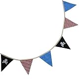 Powell Craft Handmade Pirate Bunting - Perfect for a Pirate themed Nursery Babies Room or Childrens 