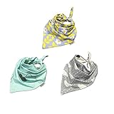 mittaGonG ベビー バンダナ スタイ コットン 3枚セット フラワー