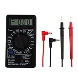 1stモール 小型 デジタルテスター マルチメーター 専用テスターリード付属 AC DC 対応 電圧 電流 抵抗測定 ST-TESDEJI