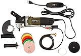 Hardin HWVPOLSET Variable Speed Polisher 4 Inch Granite Marble Wet Polishing Kit with Diamond Pads [