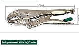 ROOH-5inch 7inch 10 inch Locking pliers round nose Hot sales Welding Tool Straight Jaw Lock Mole Pli