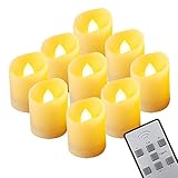 teepao Fireless Tealight Candles 6ピースリモートコントロールFake電子Flameless Candles Tealight Candles出ないちらつきWarmホワ