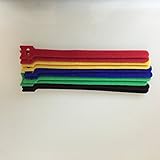 NTE Electronics 04-0640HLMC Nylon/Polypropylene Hook and Loop Cable Ties, 40 lb. Tensile Strength, M