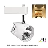 トラック照明ヘッドtrylight 3000 Kウォームホワイト、cri90 +、ac85 – 265 V、10 WポータブルLEDトラック照明 – 60ワットハロゲン電球相当( 1パック)