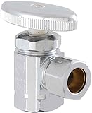 LDR 537 5104 1/2-Inch Comp by 1/2-Inch FIP Shut-Off Angle Valve Low Lead, Chrome Plated [並行輸入品]