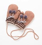 ININUK 　子供 手袋 ミトン 子供用 グローブ 暖かい キレイめ　お散歩 秋冬 防寒 通学 通園 女の子 男の子 キッズ手袋 プレゼント おしゃれ 雪遊び お散歩 滑り止め 秋冬 プレゼント お