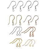 Yoursfs 約120個セット ピアス金具 18金 ピアス 丸玉 304ステンレス フック パーツ シルバー ゴルドー イヤリング 丸玉付き 釣針パーツ 金具 ピン ジュエリー DIY用 手芸 材料 手作り 素材 ハンドメイド