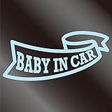 nc-smile BABY IN CAR ステッカー リボン (ミルキーブルー)