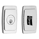 Baldwin 8250 Palm Springsシングルシリンダーキー付きのエントリデッドボルトからEstate C、ポリッシュクローム