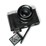 TP Original FUJIFILM X-E5 XE5 専用 オープナブルタイプ ハンドメイド本革 ボディケース 互換 電池交換便利 底面開閉 ハンドメイド本革ハーフカメラケースバッグカバー (ブラック)