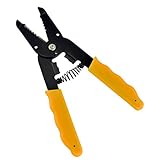 (inkint)７インチ１電気屋さん 用ワイヤーストリッパーカッター 　 ケーブルカッター  滑り止めハンドル  切削工具　イエロー