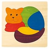 ジョージ・ラック・パズル/GEORGE LUCK PUZZLE/木のパズル/カラフルパズル・ねこ/GL280