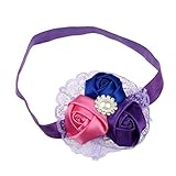 WensLTDローズパールダイヤモンドレースヘッドバンド女の子幼児ヘアバンド