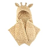 Hudson Baby Plush Hooded Blanket, Giraffe
