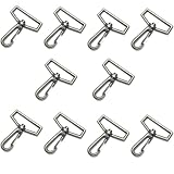 [クラフトパーツ屋] ナスカン 40mm 10個 大きい がっちり 丈夫 ショルダー (アンティークゴールド)