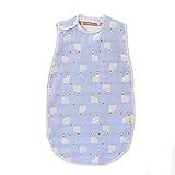 スリーパー　６重　ガーゼ　100％綿柔らかい　　MRZD (45*80ＣＭ, 青アルパカ)