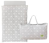 エムール 洗える『やわらかニット お昼寝 ベビー布団 5点セット 園児用』 持ち運べる バッグ付き ゾウ柄グレー