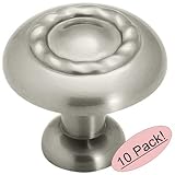 Amerock BP1585-G10 Inspirations Satin Nickel Rope Cabinet Hardware Knob - 1-1/4" Diameter, 10 Pack [