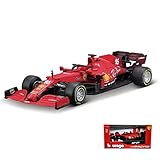 HTLNUZD ブラーゴ1/43 F1 SF21 シャルル ルクレールBburago1/43 2021 FERRARI FORMULA 1 F1 SF21# 16 Charles Leclerc シグネチャー シリーズ レース スポーツカー ダイキャストカー Diecast Model ミニカー