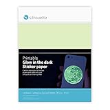 Silhouette Of America(シルエット・オブ・アメリカ)暗闇で光る印刷可能ステッカー用紙 2個パック 8.5インチ╳11インチ
